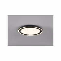 CARUS PLAFONIERA LED ROTONDA BORDO NERO DOPPIO INTERRUTTORE PER ACCENSIONI SEPARATE D. 43CM
