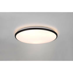 Reality Leuchten - limbus plafoniera led bordo nero con dimmerazione con interruttore D.50CM