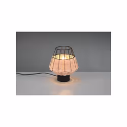 BORKA LAMPADA DA TAVOLO IN RATTAN COLORE NATURALE H. 20CM