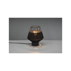 Reality Leuchten - Lampada borka in rattan colore nero opaco R51261002