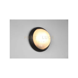 Trio Lighting - Plafoniera torolo tonda fusione di alluminio nera 202962632
