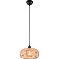 Trio - Lampada a sospensione, rattan, finitura naturale, D29 cm, Inga