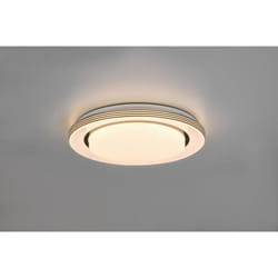Reality Leuchten - atria plafoniera led bordo nero con telecomando multifunzione con diffusore effetto cielo stellato D.38CM