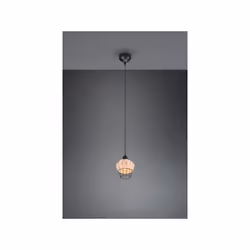 BORKA SOSPENSIONE IN RATTAN COLORE NATURALE D. 18CM