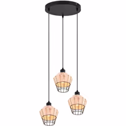 La serie BORKA fa battere forte il cuore degli amanti del boho. In rattan di tendenza, la lampada a sospensione a tre luci cr ...