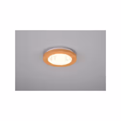 CAMILLUS PLAFONIERA LED ROTONDA BORDO EFFETTO LEGNO DIMMERABILE CON INTERRUTTORE D. 18CM