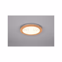 CAMILLUS PLAFONIERA LED ROTONDA BORDO EFFETTO LEGNO DIMMERABILE CON INTERRUTTORE D. 26CM