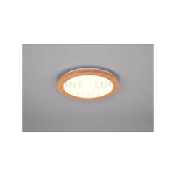 Reality Leuchten - Plafoniera Camillus led rotonda effetto legno R62921535