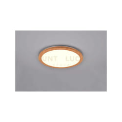 Reality Leuchten - Plafoniera Camillus led rotonda effetto legno R62922435