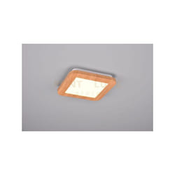 Plafoniera Camillus LED quadrata effetto legno R62931035