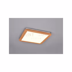 CAMILLUS PLAFONIERA LED QUADRATA BORDO EFFETTO LEGNO DIMMERABILE CON INTERRUTTORE 30CM X 30CM