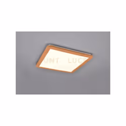 CAMILLUS PLAFONIERA LED QUADRATA BORDO EFFETTO LEGNO DIMMERABILE CON INTERRUTTORE 40CM X 40CM
