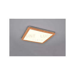 Reality Leuchten - Plafoniera Camillus led quadrata effetto legno R62932035