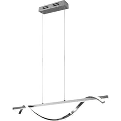 Lampada a sospensione LED, metallo, cromo, L100 cm, Isabel