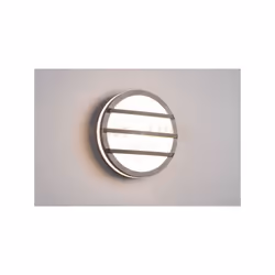 VENADO Applique a parete DA ESTERNO LED TONDA CON GRIGLIA D.25CM IP54