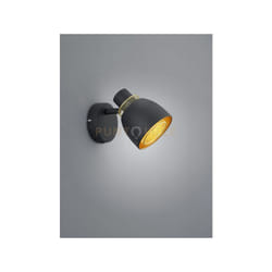 Trio Lighting - Faretti e portafaretti Punch Faretti e portafaretti singolo metallo nero e oro R80811032