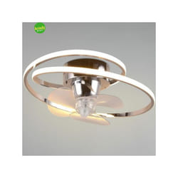 Trio Lighting - Plafoniera+ventilatore Umea ø50 cromo