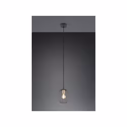 GRID SOSPENSIONE METALLO GABBIA NERA E OTTONE D. 18CM