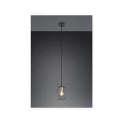 Sospensione Grid metallo gabbia nera e ottone R31371032