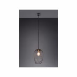 GRID SOSPENSIONE METALLO GABBIA NERA E OTTONE D. 30CM