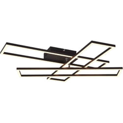 Reality Leuchten - Plafoniera led, metallo, nero opaco, L66 cm, Corso