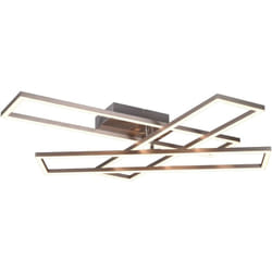 Reality Leuchten - Plafoniera led, metallo, nichel opaco, L66 cm, Corso