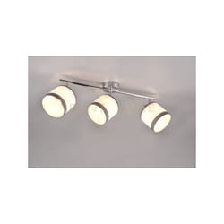 Faretti e portafaretti DAVOS 3 Faretti e portafarettis paralumi bianco e grigio e metallo cromato R81553006