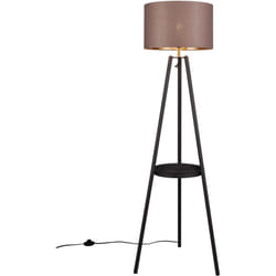 Trio - Lampada da terra, metallo, nero opaco e taupe, H152 cm, Colette