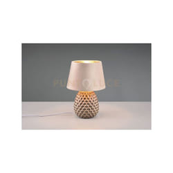 Reality Leuchten - lampada da tavolo ariana in ceramica con paralume effetto velluto sabbia R51531944