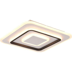 Reality Leuchten - Plafoniera led multifunzione, metallo, bianco opaco, L39 cm, Jora