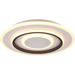Reality Leuchten - Plafoniera led multifunzione, metallo, bianco opaco, D41 cm, Jora