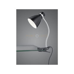 Reality Leuchten - Lampada da studio harvey flessibile con pinza metallo nero e cromo R20731232