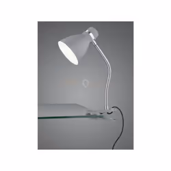 HARVEY LAMPADA DA STUDIO FLESSIBILE CON PINZA METALLO ALLUMINIO E CROMO H. 34CM