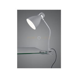 Reality Leuchten - Lampada da studio harvey flessibile con pinza metallo alluminio e cromo R20731287