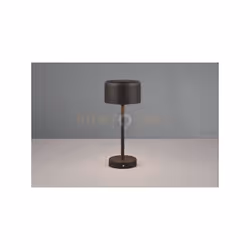 JEFF LAMPADA DA APPOGGIO RICARICABILE METALLO NERO ACCENSIONE TOUCH H. 30CM