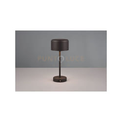 Trio Lighting - Lampada jeff ricaricabile metallo nero R59151132