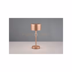 JEFF LAMPADA DA APPOGGIO RICARICABILE METALLO CAFFE' ACCENSIONE TOUCH H. 30CM