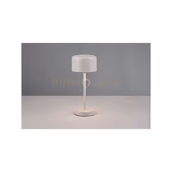 JEFF LAMPADA DA APPOGGIO RICARICABILE METALLO GRIGIO PASTELLO ACCENSIONE TOUCH H. 30CM