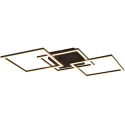 Reality Leuchten - Plafoniera led trio lighting trail 31w 3000k nero opaco - r64493132