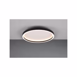 ROTONDA PLAFONIERA LED ROTONDA BORDO METALLO NERO D. 35CM