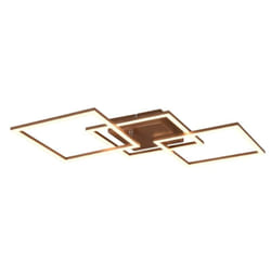 Reality Leuchten - Plafoniera led, metallo, caffè, L74 cm, Trail