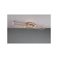 Reality Leuchten - Plafoniera led rettangolare caffè con base illuminata twister R67183165