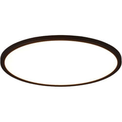 Plafoniera led rgb, nero opaco, D40 cm, Aureo