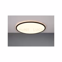 SCOTT PLAFONIERA LED BORDO NERO ANCHE RETRO-ILLUMINATA CON TELECOMANDO MULTIFUNZIONE D. 50CM