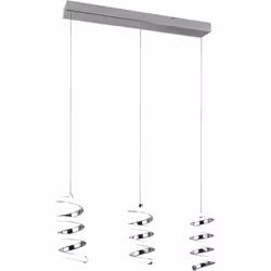 La lampada a sospensione a tre lampade LAOLA colpisce per il suo design accattivante ed elegante. Le sorgenti luminose, dispo ...