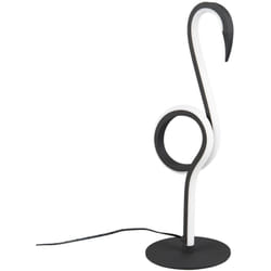 Reality Leuchten - Lampada da tavolo a led lampada di design fenicottero nero lampada da salotto lampada laterale, 6W 550lm bianco caldo, LxH 14 x 35