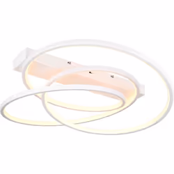 MATERIALE: Metallo COLORE: Bianco opaco DIMENSIONI: L64 x H16 x P49 cm ELETTRIFICAZIONE: incl. 1x SMD, 34W · 1x 4500lm, 2300+ ...
