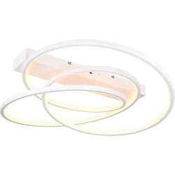 Plafoniera led, metallo, bianco, d 65 cm, Darvin