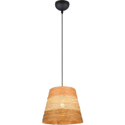 Reality Leuchten - Lampada a sospensione, fibre naturali, 3 tonalità, d 25 cm, Joeline