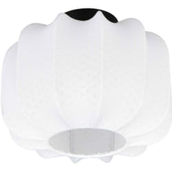 Reality Leuchten - Plafoniera, tessuto e metallo, bianco e nero, d 25 cm, Madeline